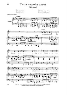 Scipione, HWV 20: Tutta raccolta ancor, Low Voice by Георг Фридрих Гендель