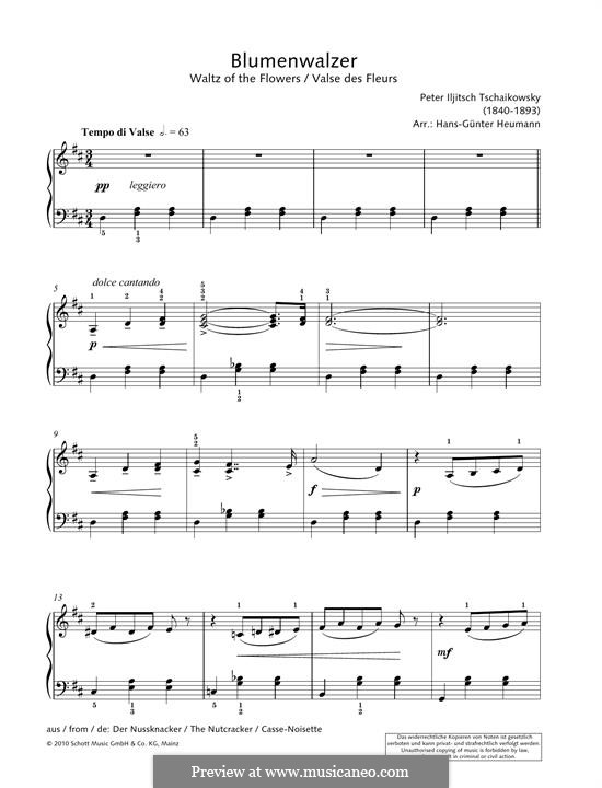 No.8 Вальс цветов: Для фортепиано by Петр Чайковский