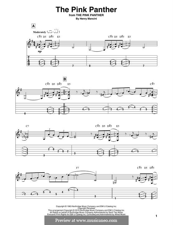Instrumental version: Для гитары by Henry Mancini