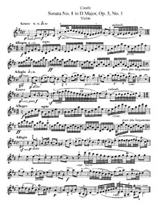 Соната No.1: Сольная партия by Арканджело Корелли