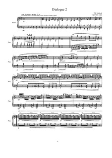 Dialogues for piano: Dialogue 2, MVWV 1302 by Maurice Verheul