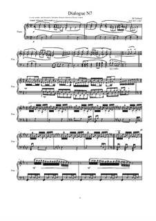 Dialogues for piano: Dialogue 7, MVWV 1307 by Maurice Verheul