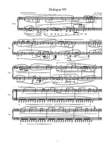 Dialogues for piano: Dialogue 9, MVWV 1309 by Maurice Verheul