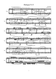 Dialogues for piano: Dialogue 15, MVWV 1315 by Maurice Verheul
