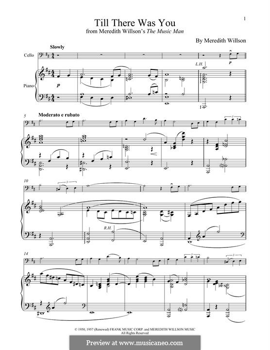 Till There Was You: Для виолончели и фортепиано by Meredith Willson