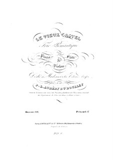 Le vieux castel for Flute, Violin and Piano, Op.116: Партия фортепиано by Prudent Louis Aubéry du Boulley