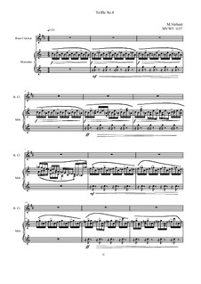 Works for Bass clarinet and Marimba: No.4, MVWV 1157 by Maurice Verheul