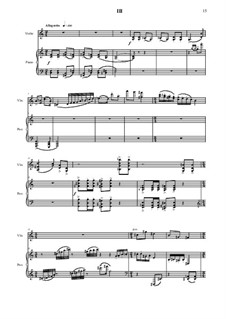 Соната для скрипки и фортепиано No.5: Часть III by Владимир Полионный