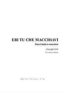 Бал-маскарад: Eri tu che macchiavi, for bass and piano by Джузеппе Верди