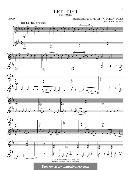 Instrumental version: Для скрипки by Robert Lopez, Kristen Anderson-Lopez