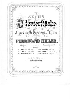 Шесть пьес для фортепиано, Op.130: No.3 Романс by Фердинанд фон Хиллер