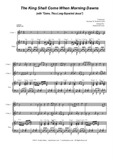 The King Shall Come (with 'Come, Thou Long-Expected Jesus'): Duet for C-instruments by folklore, Rowland Huw Prichard
