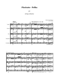 pizzicato polka for string quartet pizzicato polka for string quartet