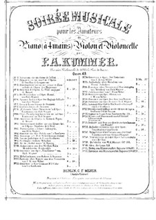 Фрагменты: No.9, 10, для скрипки, виолончели и фортепиано в четыре руки – партия фортепиано by Рихард Вагнер