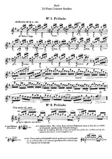 Двадцать четыре концертных этюда для флейты: Двадцать четыре концертных этюда для флейты by Иоганн Себастьян Бах