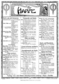 Adieux for Violin, Cello and Harp: Партитура by Otto Weber