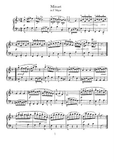 No.3 Менуэт фа мажор, BWV Anh.113: Для клавесина by Иоганн Себастьян Бах