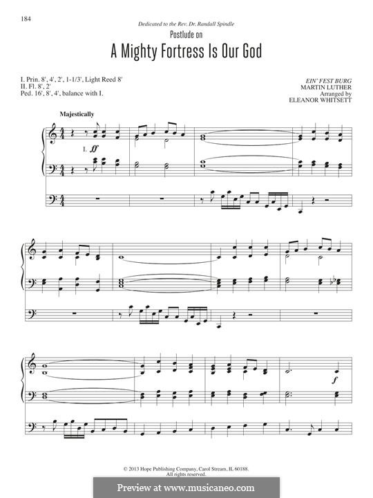 Наш Бог – могучая крепость: Для органа by Мартин Лютер