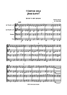 3 Christmas Carols: Для квартета медных духовых by folklore