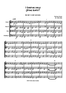 3 Christmas Carols: Для струнного квартета by folklore