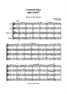 3 Christmas Carols: For wind quartet by folklore