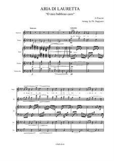 O mio babbino caro: For sextet instruments by Джакомо Пуччини