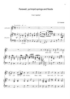 Иеффай, HWV 70: Farewell, ye limpid springs and floods by Георг Фридрих Гендель