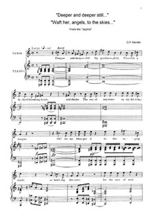 Иеффай, HWV 70: Deeper and deeper still..., Waft her angels, to the skies... by Георг Фридрих Гендель