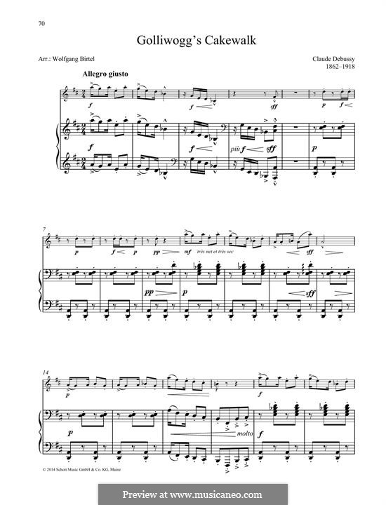 No.6 Кукольный Кэк-уок: Для флейты и фортепиано by Клод Дебюсси