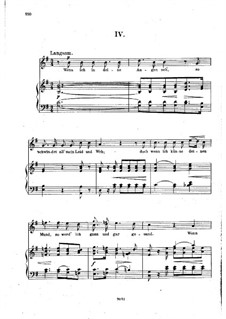 No.4 Встречаю взор твоих очей: Клавир с вокальной партией (немецкий текст) by Роберт Шуман