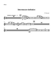 Сельская честь: Интермеццо – Партия гобоя by Пьетро Масканьи