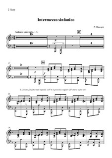 Сельская честь: Интермеццо – Партия арфы by Пьетро Масканьи