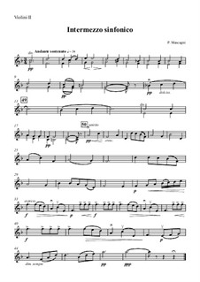 Сельская честь: Интермеццо – Партия второй скрипки by Пьетро Масканьи