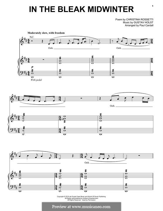 Vocal version: Для голоса и фортепиано by Густав Холст