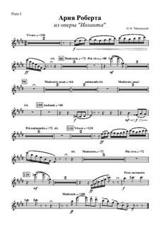 Иоланта, TH 11 Op.69: Ария Роберта – Партия первой флейты by Петр Чайковский