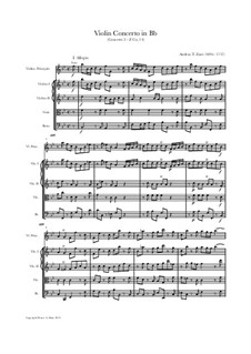 Violin Concerto in Bb, Z Co, 14: Violin Concerto in Bb by Andrea Teodoro Zani