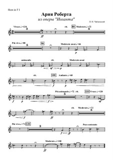 Иоланта, TH 11 Op.69: Ария Роберта – Партия первой валторны by Петр Чайковский