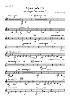 Иоланта, TH 11 Op.69: Ария Роберта – Партия четвертой валторны by Петр Чайковский