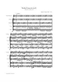 Violin Concerto in C, Z Co, 16: Violin Concerto in C by Andrea Teodoro Zani