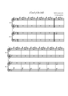 Piano version: For four hands by Mykola Leontovych