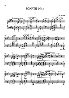 Соната для фортепиано No.3, Op.23: Для одного исполнителя by Александр Скрябин