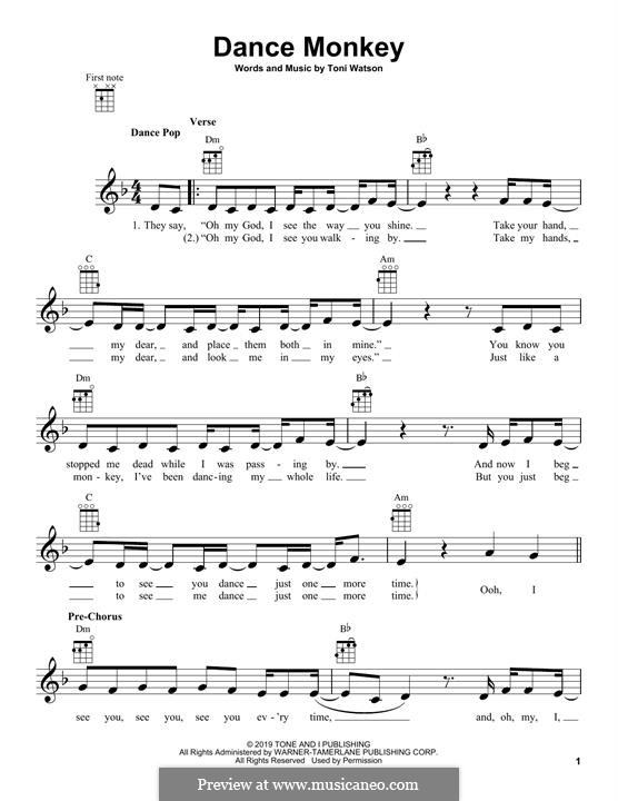 T. Watson Dance Monkey (Tones And I) ноты на MusicaNeo