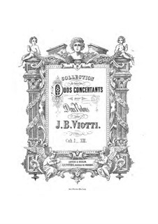 Три дуэта для двух скрипок, Op.35: Партии by Джованни Баттиста Виотти