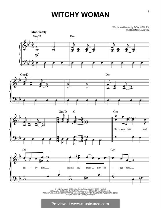 Witchy Woman (Eagles): Для фортепиано by Bernard Leadon, Don Henley