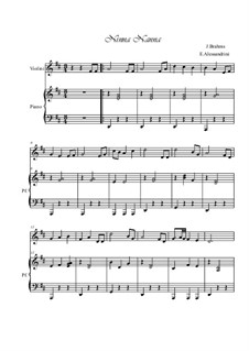 No.4 Колыбельная: Для скрипки и фортепиано by Иоганнес Брамс