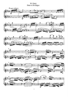 Дуэты для двух флейты: Дуэт No.5 by Вильгельм Фридеман Бах