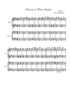 He is Born, the Holy Child (Il est ne, le divin enfant): Для фортепиано в 4 руки by folklore