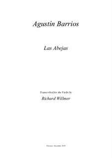 Пчелы, Op.15: Пчелы by Agustín Pío Barrios Mangoré