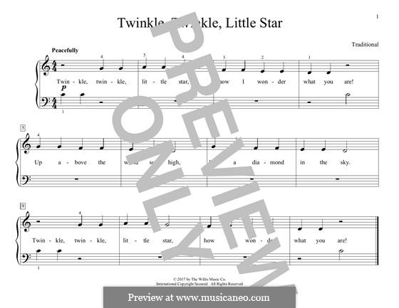 Twinkle, Twinkle Little Star: Для фортепиано by folklore