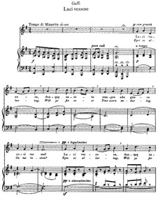 Luci vezzose: Для голоса и фортепиано by Tomasso Bernardo Gaffi